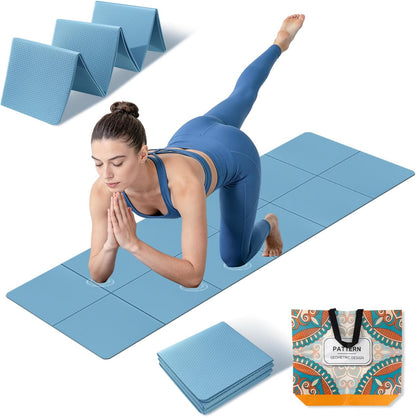 Foldable Yoga Mat Thick Non-Slip Exercise Mat