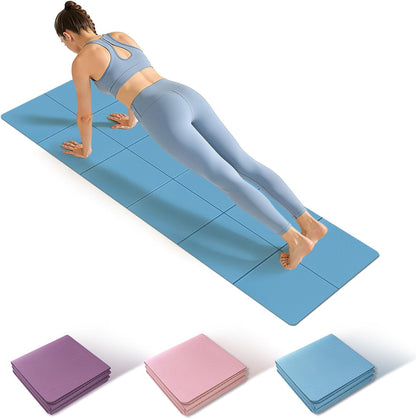 Foldable Yoga Mat Thick Non-Slip Exercise Mat