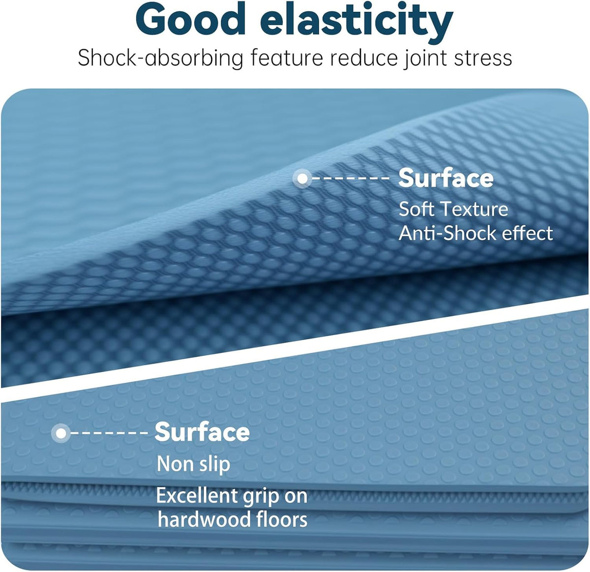 Foldable Yoga Mat Thick Non-Slip Exercise Mat