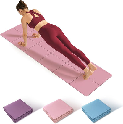 Foldable Yoga Mat Thick Non-Slip Exercise Mat