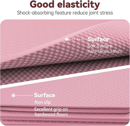 Foldable Yoga Mat Thick Non-Slip Exercise Mat