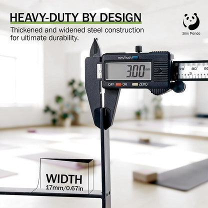 Slim Panda Yoga Mat Holder Wall Mount with Mesh Bag
