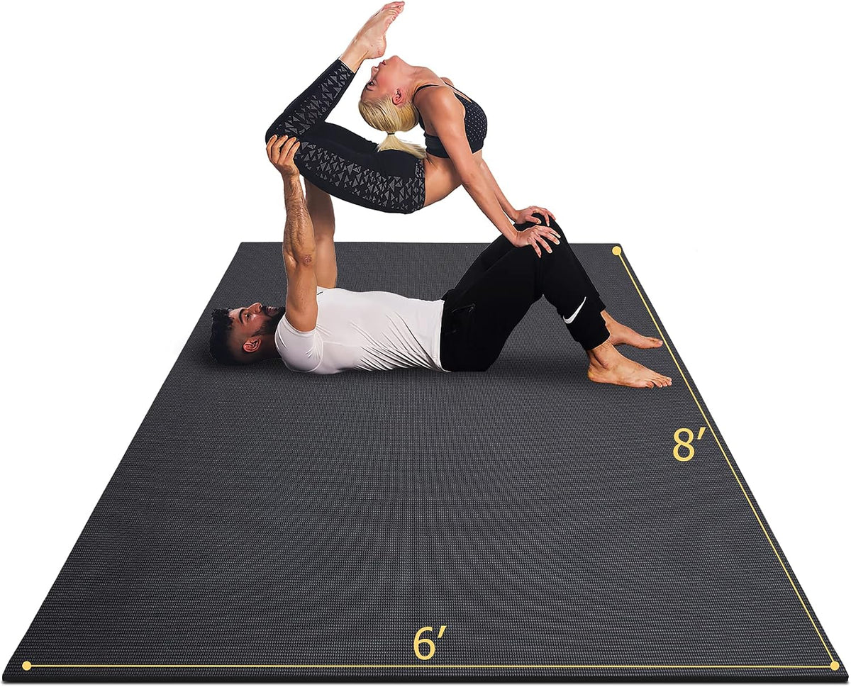 Large Yoga Mat 12'x6'/10'x6'/6'x8'(7mm)