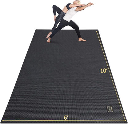 Large Yoga Mat 12'x6'/10'x6'/6'x8'(7mm)