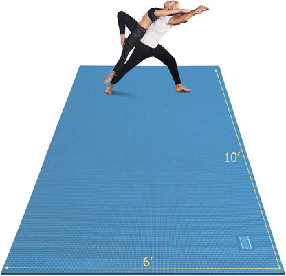 Large Yoga Mat 12'x6'/10'x6'/6'x8'(7mm)