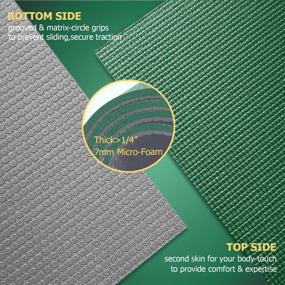 Large Yoga Mat 12'x6'/10'x6'/6'x8'(7mm)