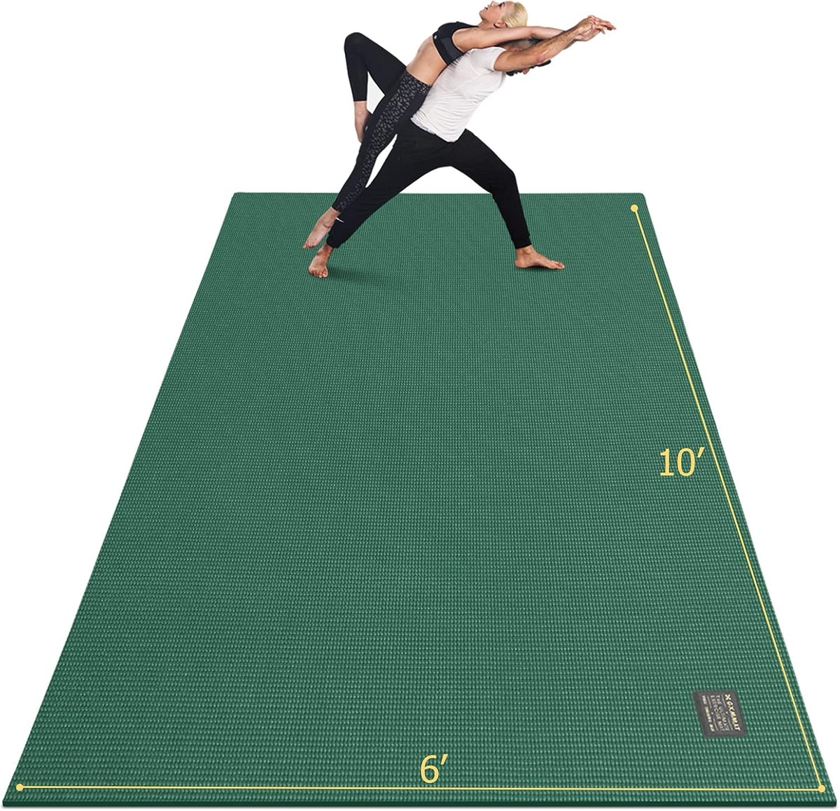 Large Yoga Mat 12'x6'/10'x6'/6'x8'(7mm)