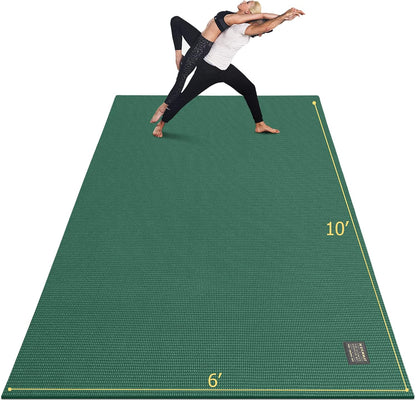 Large Yoga Mat 12'x6'/10'x6'/6'x8'(7mm)