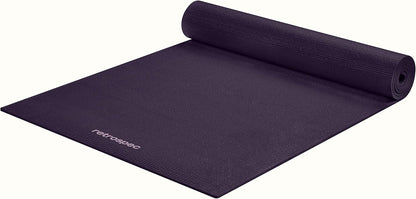 Pismo Yoga Mat w/Nylon Strap for Men & Women - Non Slip Exercise Mat for Yoga, Pilates, Stretching, Floor & Fitness Workouts, .5mm Thick, Easy to Clean