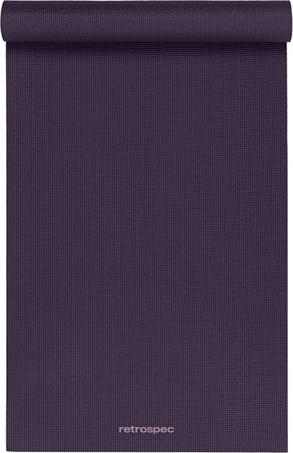 Pismo Yoga Mat w/Nylon Strap for Men & Women - Non Slip Exercise Mat for Yoga, Pilates, Stretching, Floor & Fitness Workouts, .5mm Thick, Easy to Clean