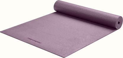 Pismo Yoga Mat w/Nylon Strap for Men & Women - Non Slip Exercise Mat for Yoga, Pilates, Stretching, Floor & Fitness Workouts, .5mm Thick, Easy to Clean