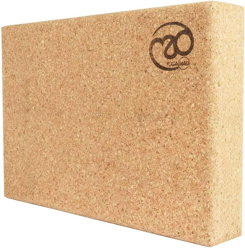 Cork Yoga Block | 30.5cm x 20.5cm x 5cm | Eco Friendly Yoga Block | Non Slip Cork Brick for Yoga, Pilates, Training and Home Workouts | Provides Support for Various Yoga Poses