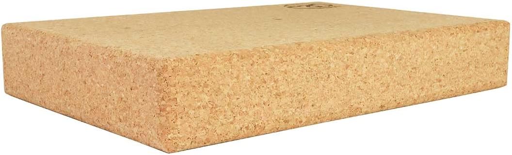 Cork Yoga Block | 30.5cm x 20.5cm x 5cm | Eco Friendly Yoga Block | Non Slip Cork Brick for Yoga, Pilates, Training and Home Workouts | Provides Support for Various Yoga Poses