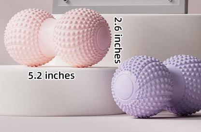 Peanut Massage Ball for Myofascial Release & Muscle Relaxation - Deep Tissue (Purple)