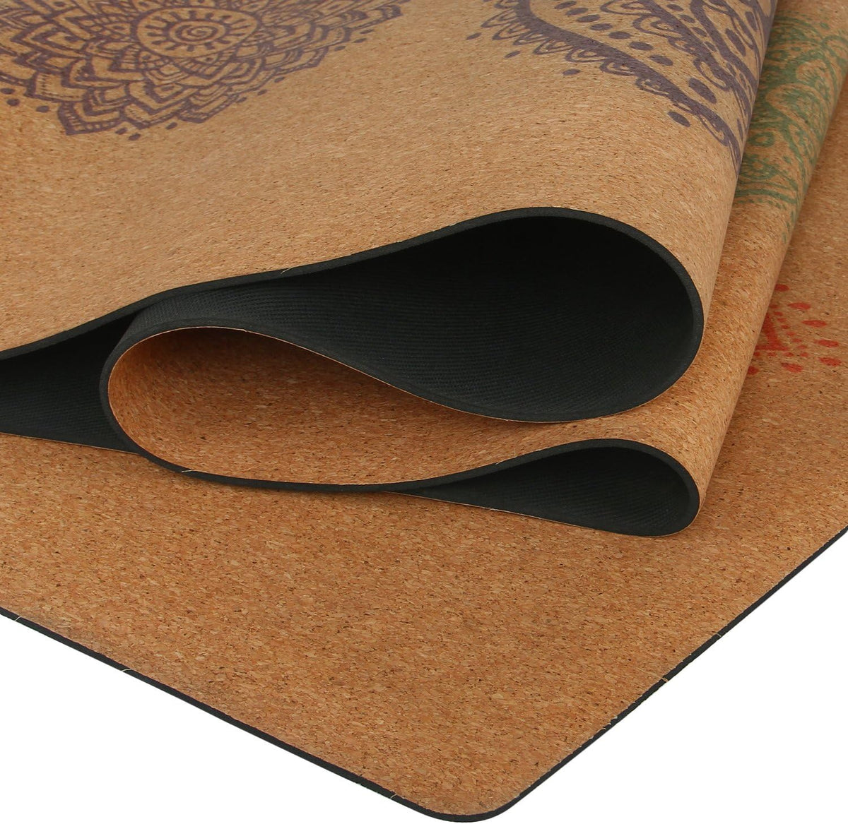 Chakra Cork Yoga mat - Artist Designed, Premium eco Friendly mats, Non Slip, Non Toxic, Great for Regular & Hot Yoga, Pilates and Work Out (72 inch x 24 inch x 3mm Thick)