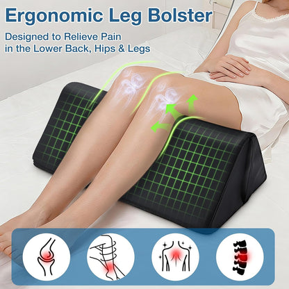 Knee Wedge Pillow for Legs, Under Knee Elevated Pillow for Sleeping on Back