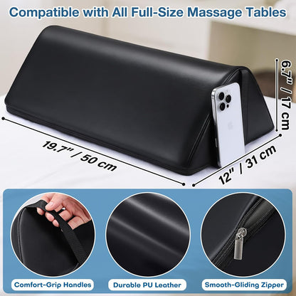 Knee Wedge Pillow for Legs, Under Knee Elevated Pillow for Sleeping on Back