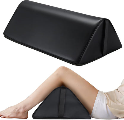 Knee Wedge Pillow for Legs, Under Knee Elevated Pillow for Sleeping on Back