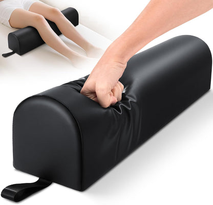 Knee Wedge Pillow for Legs, Under Knee Elevated Pillow for Sleeping on Back