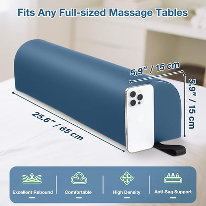 Knee Wedge Pillow for Legs, Under Knee Elevated Pillow for Sleeping on Back