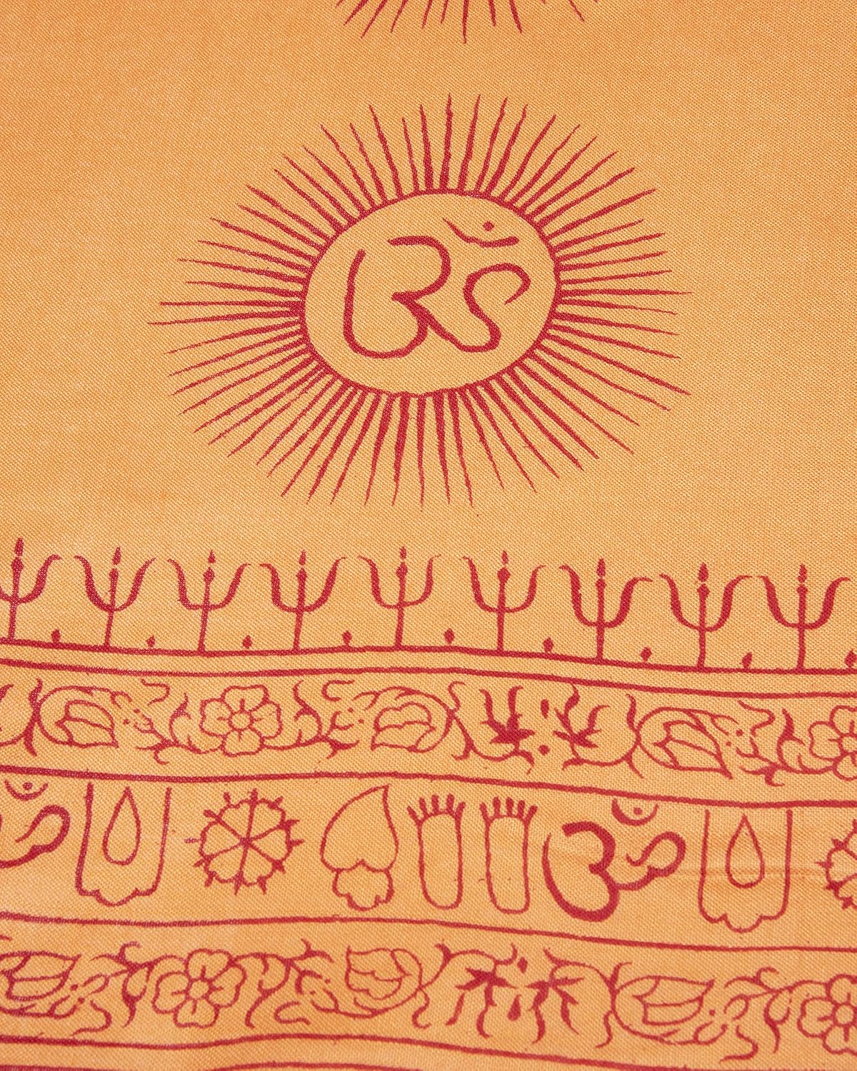 Yoga Scarf Meditation Shawl Large Wrap Hindu Prayer Stole OM print