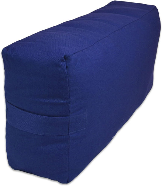 Supportive Rectangular Cotton Yoga Bolster