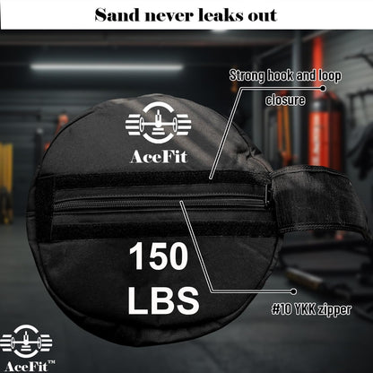 Acefit Training Sandbag for Working Out| Heavy Duty Workout Sandbags| Weights Sand Bags for Training, Exercise| Military Conditioning, Fitness, Cross-Training & Strength Training