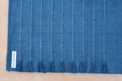 Jaipur Art & Rugs Cotton Yoga Rug - Eco-Friendly Hand-Woven Thick Mat (24”x72”x5mm) for Everyday Fitness at Home - Comfortable & Extra-Long - Colors B