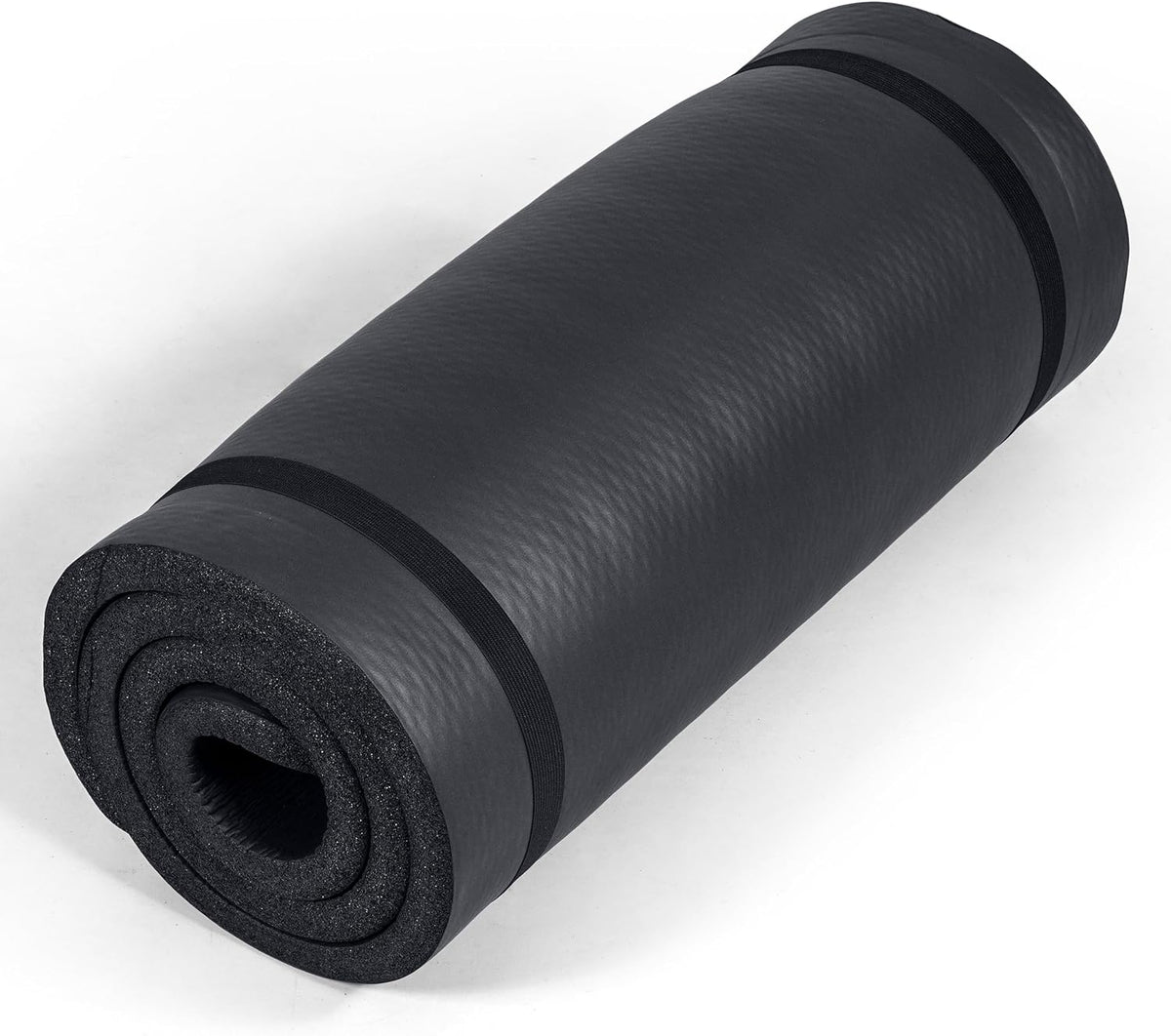 1" Extra Thick Yoga Mat, Exercise & Pilates Mat with Strap