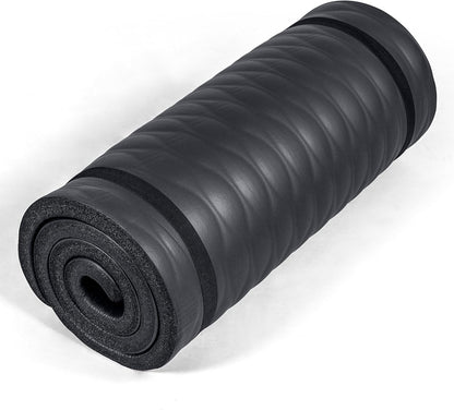 1" Extra Thick Yoga Mat, Exercise & Pilates Mat with Strap