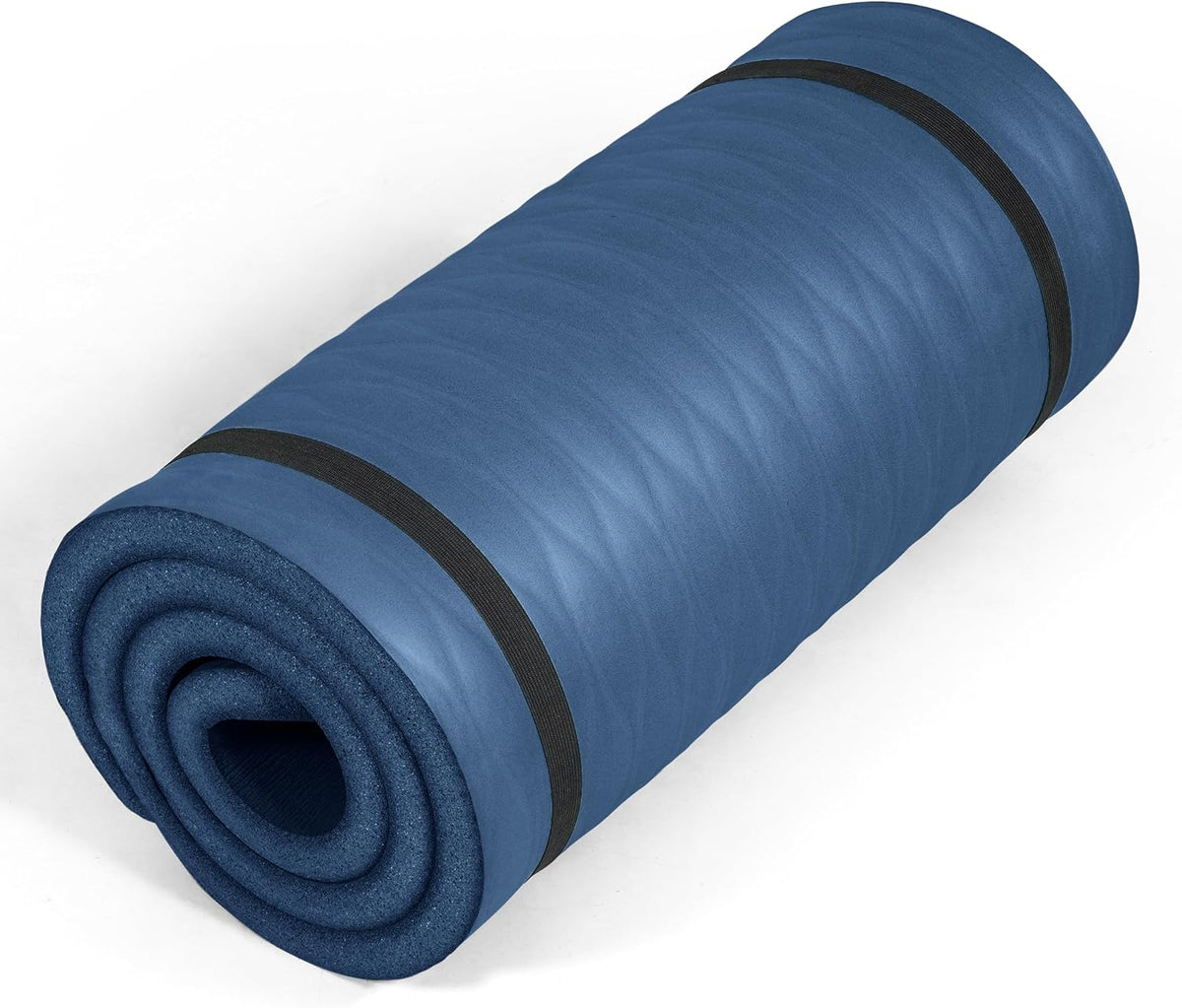 1" Extra Thick Yoga Mat, Exercise & Pilates Mat with Strap