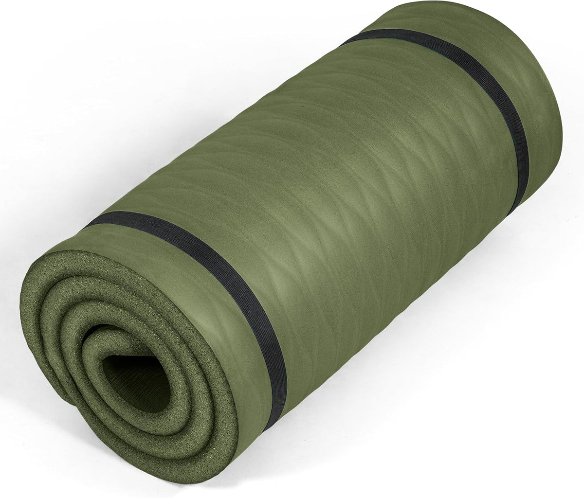 1" Extra Thick Yoga Mat, Exercise & Pilates Mat with Strap