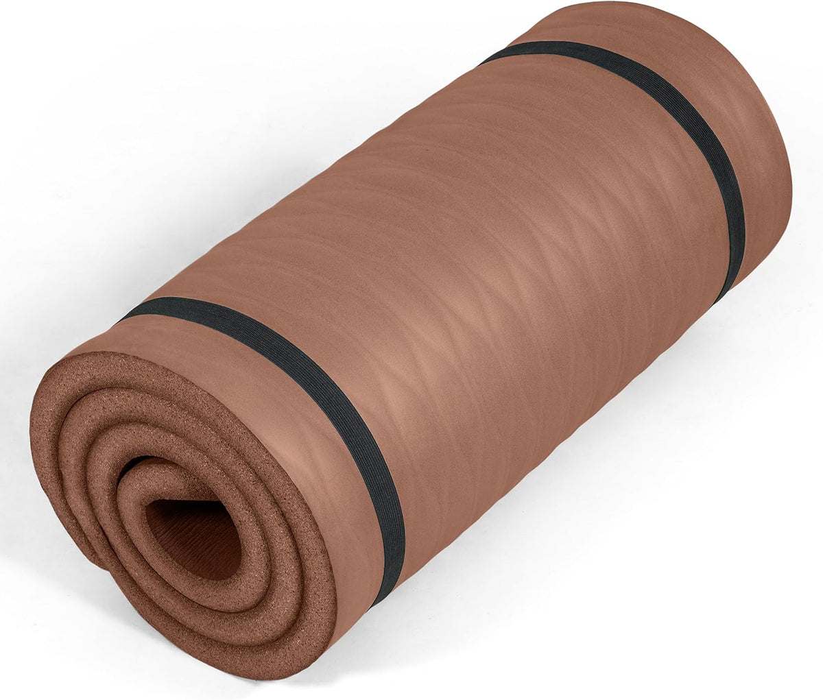 1" Extra Thick Yoga Mat, Exercise & Pilates Mat with Strap