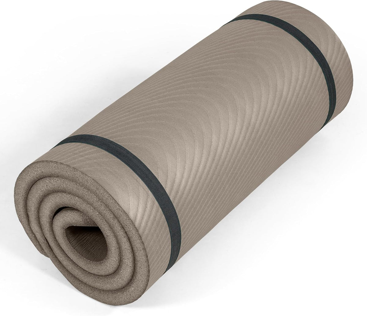 1" Extra Thick Yoga Mat, Exercise & Pilates Mat with Strap