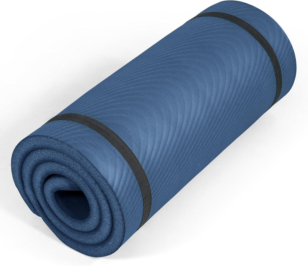 1" Extra Thick Yoga Mat, Exercise & Pilates Mat with Strap