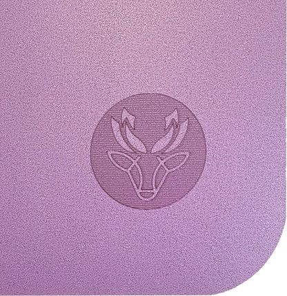 Premium PU Yoga Mat, 4.5mm Non Slip Natural Rubber Exercise Mat with Strap for Yoga, Pilates, Stretching & Fitness
