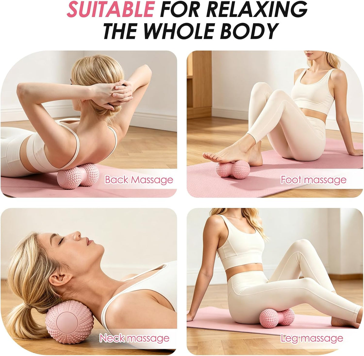 Peanut Massage Ball for Myofascial Release & Plantar Fasciitis Pain Relief