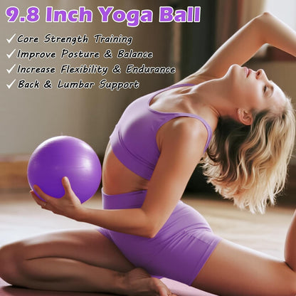 Pilates Kit for Women, Home Workout Set with Ring,Ball,Bands Ankle Weights