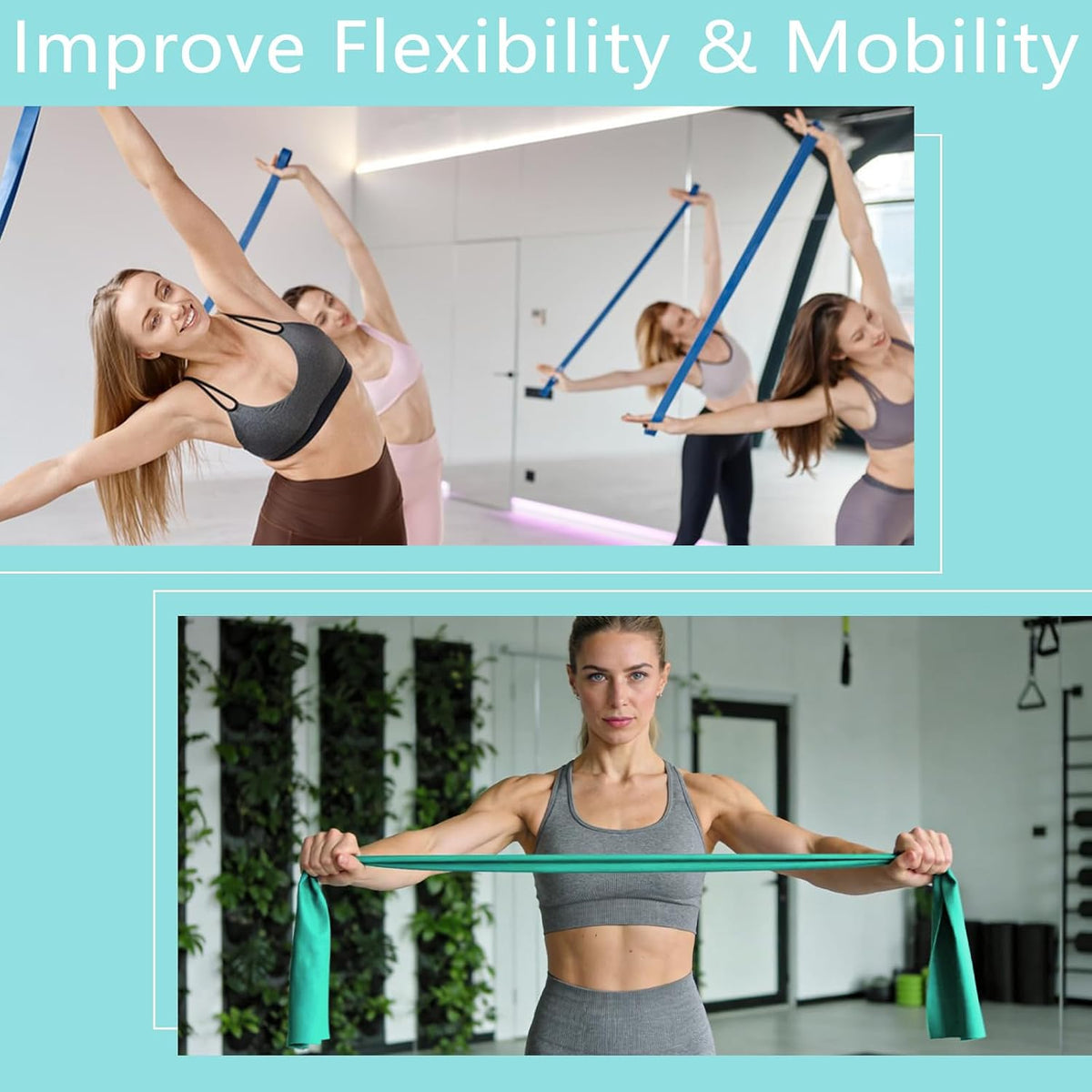 Pilates Kit for Women, Home Workout Set with Ring,Ball,Bands Ankle Weights
