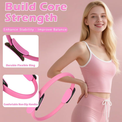 Pilates Kit for Women, Home Workout Set with Ring,Ball,Bands Ankle Weights