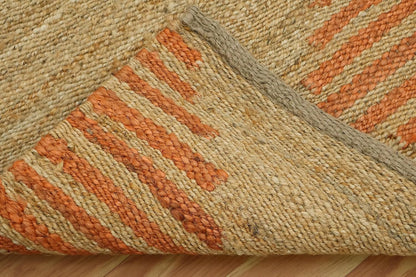 Kilim Area Rug 2x3 Flatweave Hand Braided Jute Offwhite Beige Design Handmade Boho Thick 0.27" Geometric Pattern Carpet Sisal Jute Rug Indoor Outdoor Use Rugs for Bedside, Kitchen, Yoga Mat - Colors B