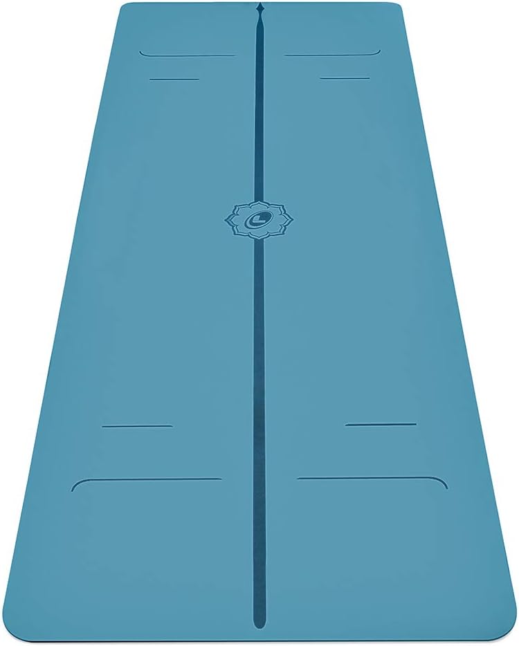 Evolve Yoga Mat - Patented Alignment Design, Advanced Non-Slip Grip | Eco-friendly, Non-Toxic, Sweat-Resistant, long, wide, 4.2mm thick mat for comfort, recommended for Hot Yoga, Free Yoga Bag
