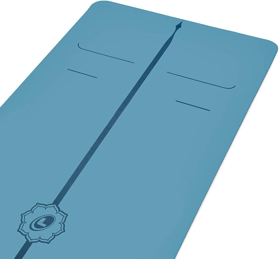 Evolve Yoga Mat - Patented Alignment Design, Advanced Non-Slip Grip | Eco-friendly, Non-Toxic, Sweat-Resistant, long, wide, 4.2mm thick mat for comfort, recommended for Hot Yoga, Free Yoga Bag