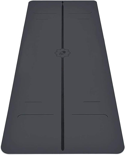 Evolve Yoga Mat - Patented Alignment Design, Advanced Non-Slip Grip | Eco-friendly, Non-Toxic, Sweat-Resistant, long, wide, 4.2mm thick mat for comfort, recommended for Hot Yoga, Free Yoga Bag