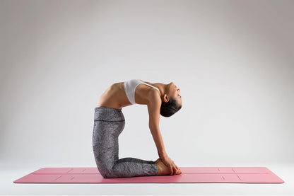 Evolve Yoga Mat - Patented Alignment Design, Advanced Non-Slip Grip | Eco-friendly, Non-Toxic, Sweat-Resistant, long, wide, 4.2mm thick mat for comfort, recommended for Hot Yoga, Free Yoga Bag