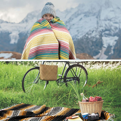 Large Mexican Yoga Blanket