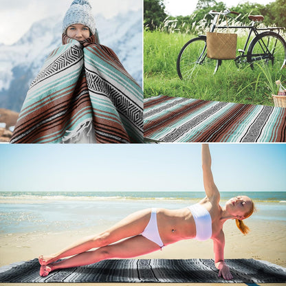 Large Mexican Yoga Blanket
