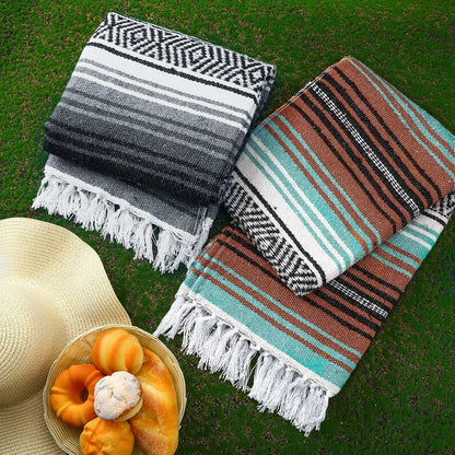 Large Mexican Yoga Blanket