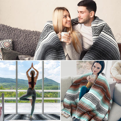 Large Mexican Yoga Blanket