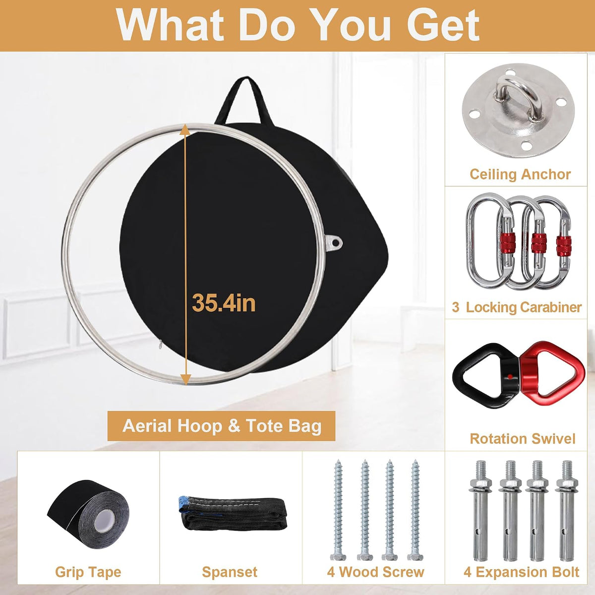 Aerial Hoop, Lyra Hoop, Aerial Lyra Hoop Kit